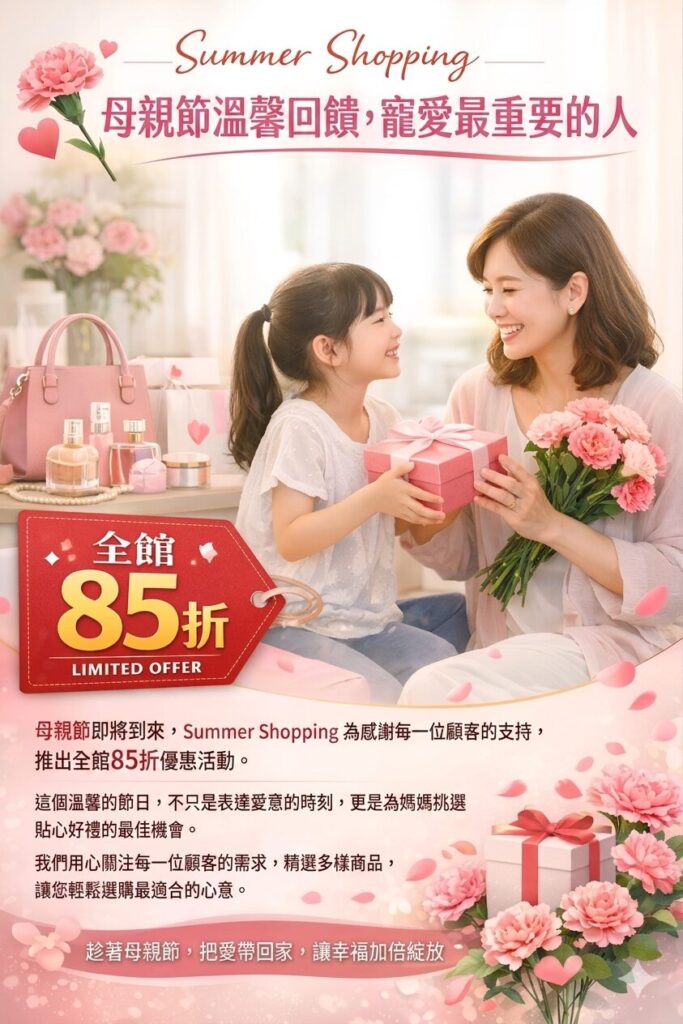 母親節 Summer Shopping